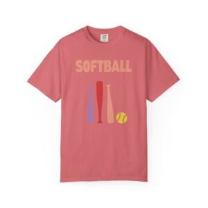 softball gear — simple modern style t shirt on comfort colors 1717 tee