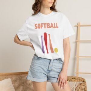softball gear — simple modern style t shirt on comfort colors 1717 tee