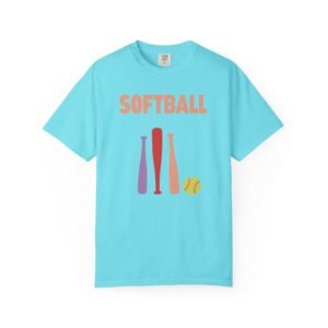 softball gear — simple modern style t shirt on comfort colors 1717 tee