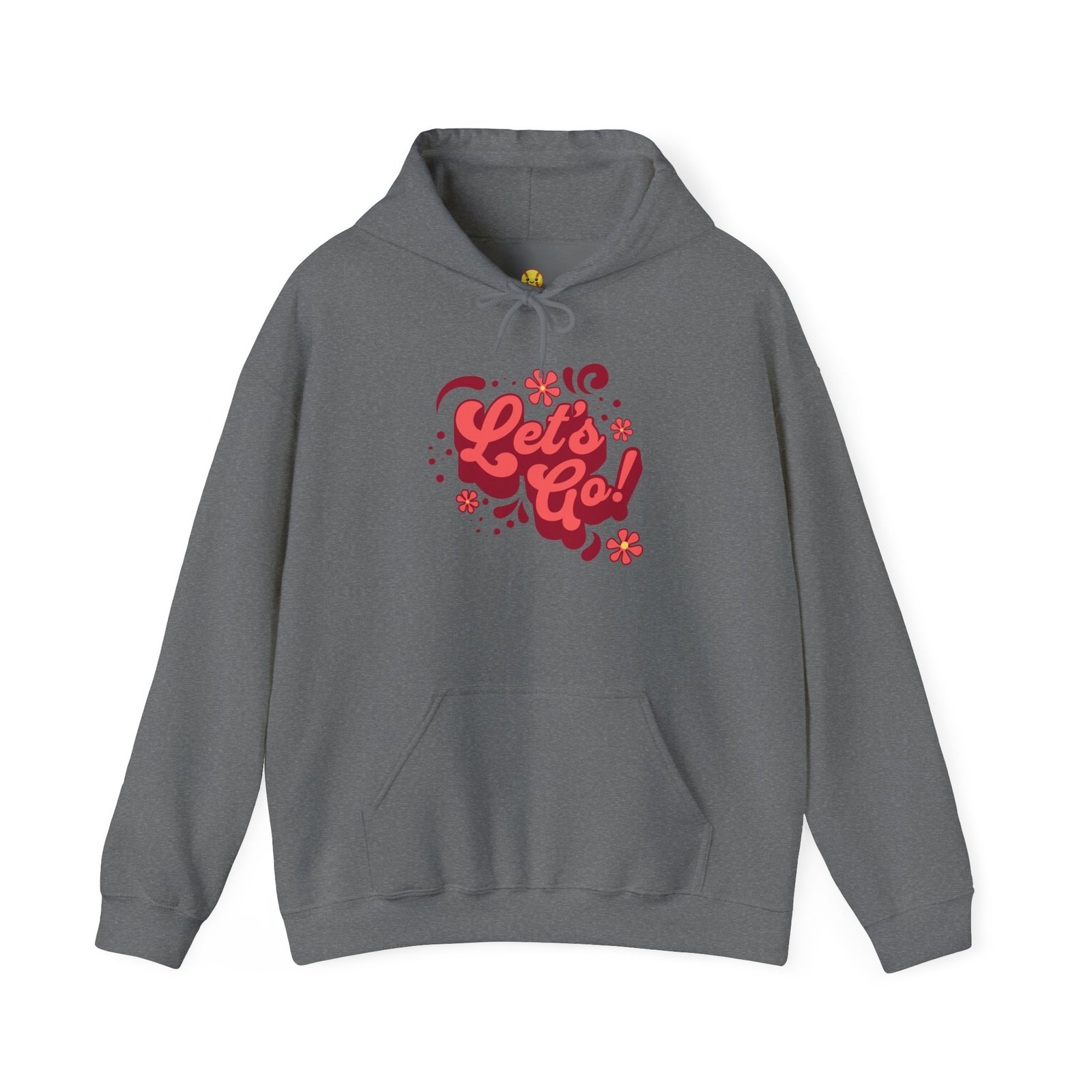 “Let’s Go!” Softball Hoodie - Bubble Gum Retro Softball Hooded Sweatshirt - Image 12