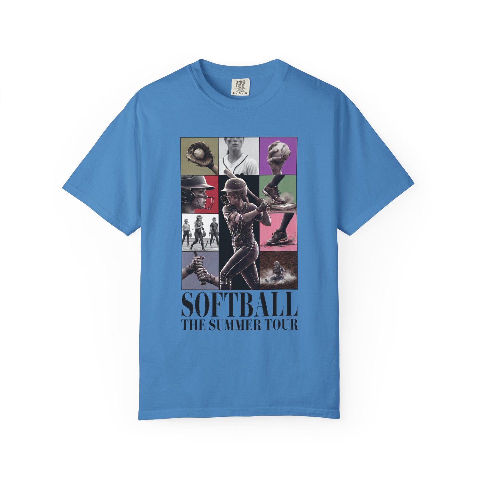 Softball Summer Tour Graphic on Comfort Colors 1717 T-Shirt - Image 12