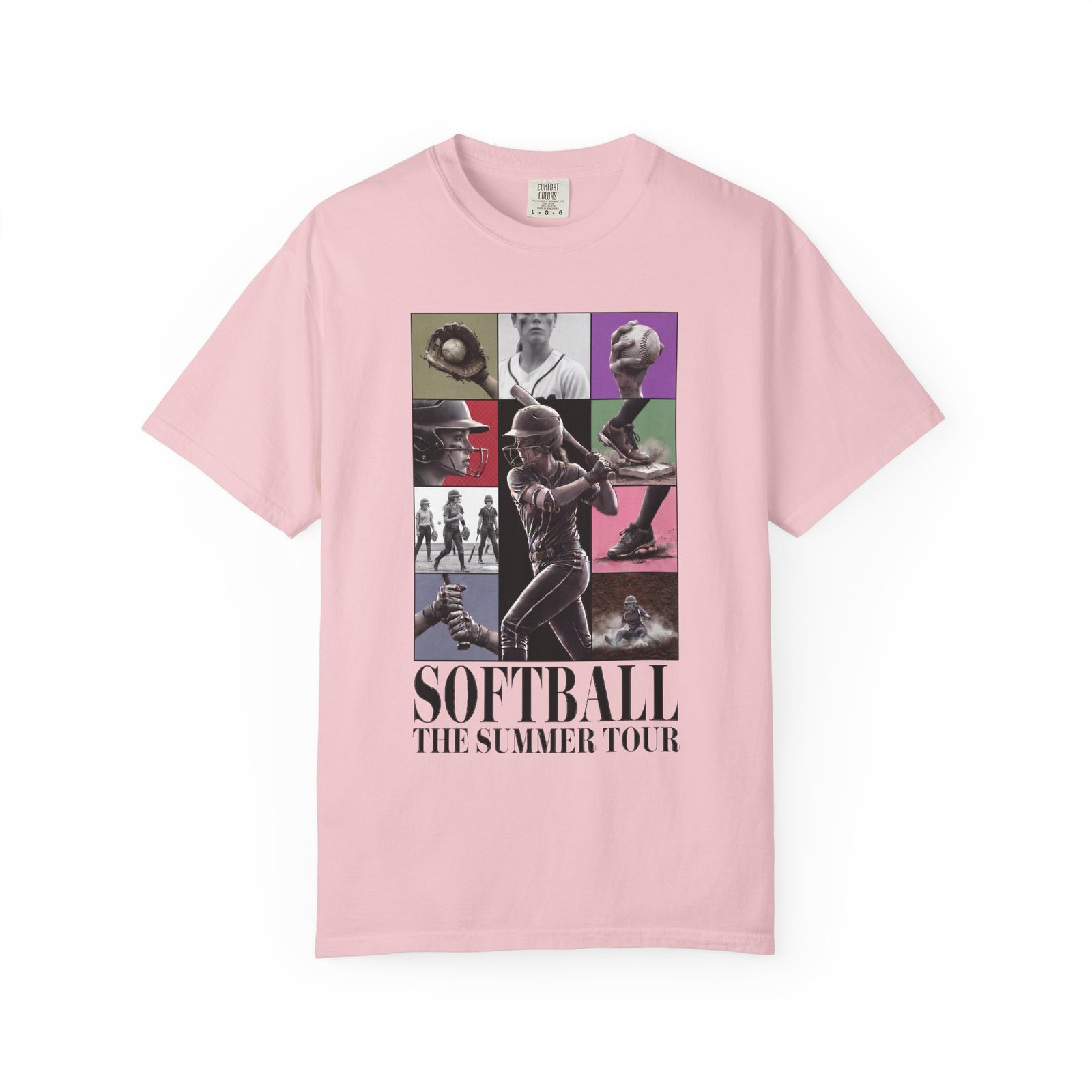 Softball Summer Tour Graphic on Comfort Colors 1717 T-Shirt - Image 16
