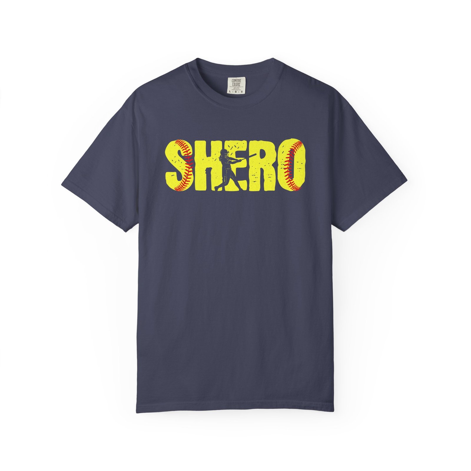 Softball SHero T-Shirt — Women's Softball Design on Comfort Colors 1717 Tee - Image 13