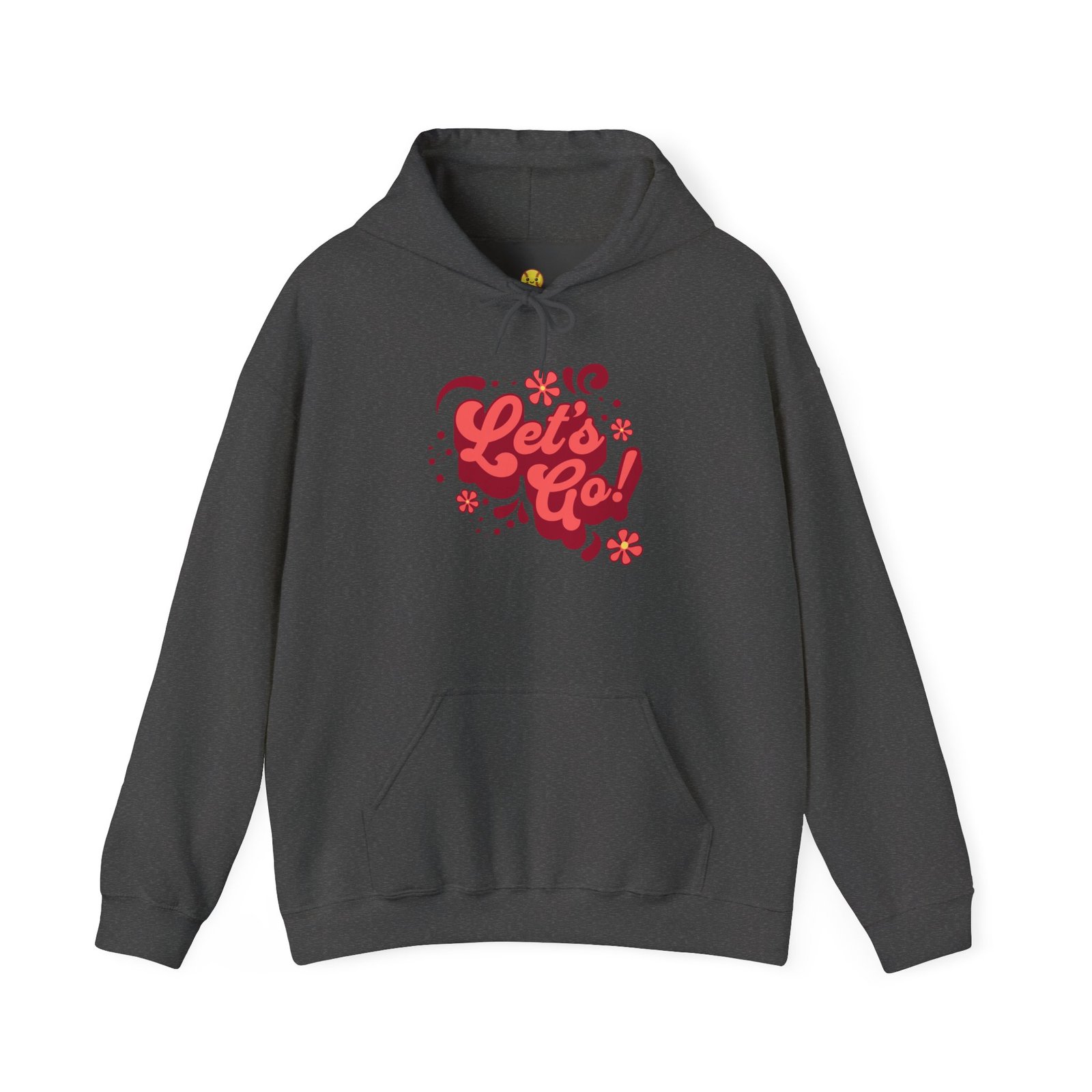 “Let’s Go!” Softball Hoodie - Bubble Gum Retro Softball Hooded Sweatshirt - Image 13