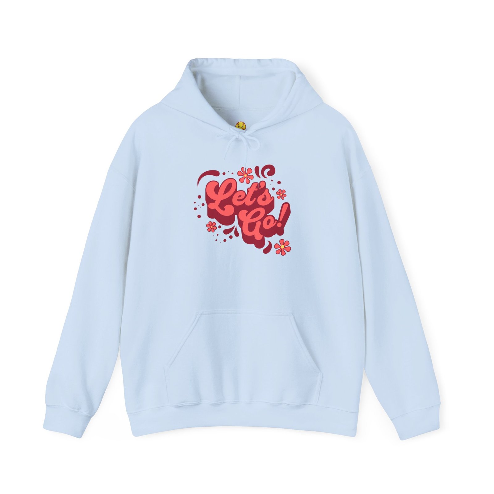 “Let’s Go!” Softball Hoodie - Bubble Gum Retro Softball Hooded Sweatshirt - Image 14
