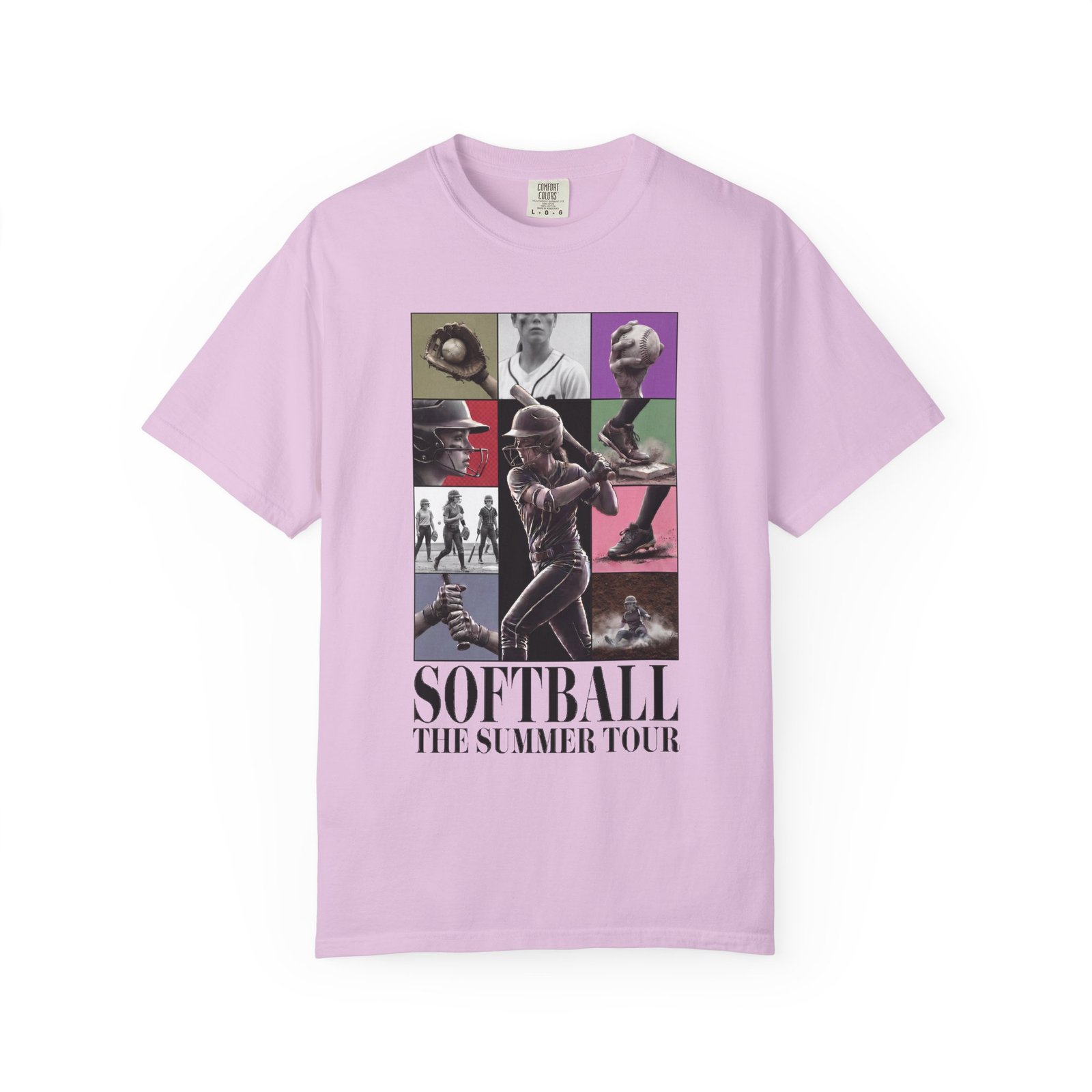 Softball Summer Tour Graphic on Comfort Colors 1717 T-Shirt - Image 15