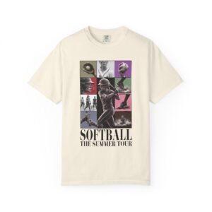 Softball Summer Tour Graphic on Comfort Colors 1717 T-Shirt