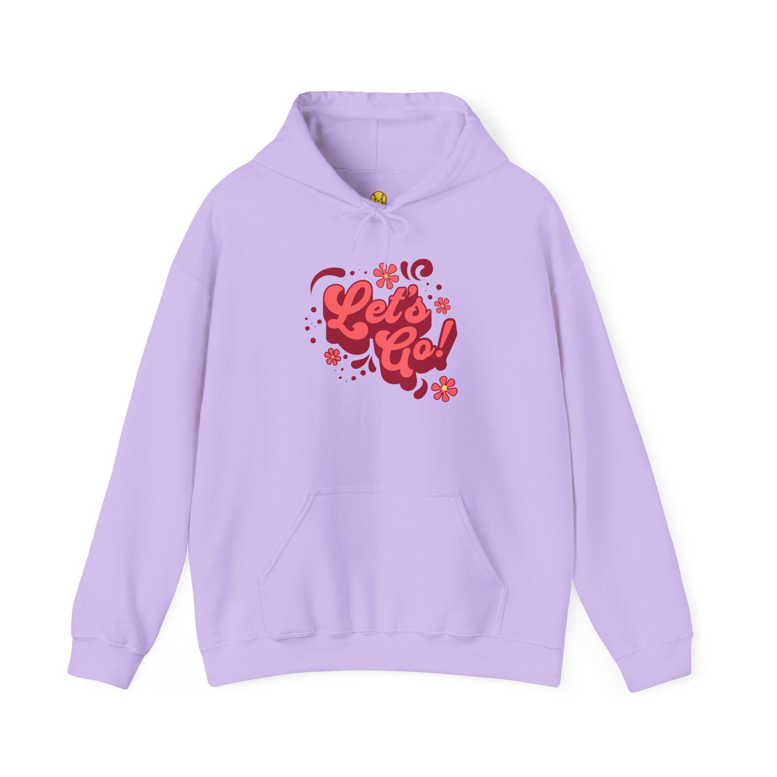 “Let’s Go!” Softball Hoodie - Bubble Gum Retro Softball Hooded Sweatshirt - Image 18
