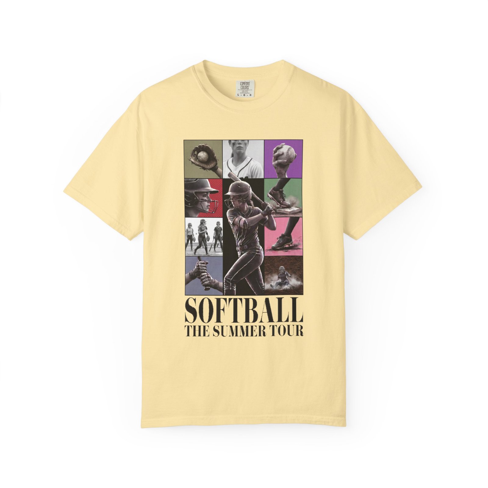 Softball Summer Tour Graphic on Comfort Colors 1717 T-Shirt - Image 8
