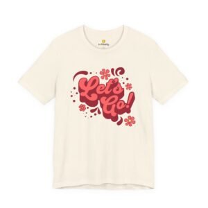 “Let’s Go!” Softball Tee — Bubble Gum Retro Softball T-Shirt