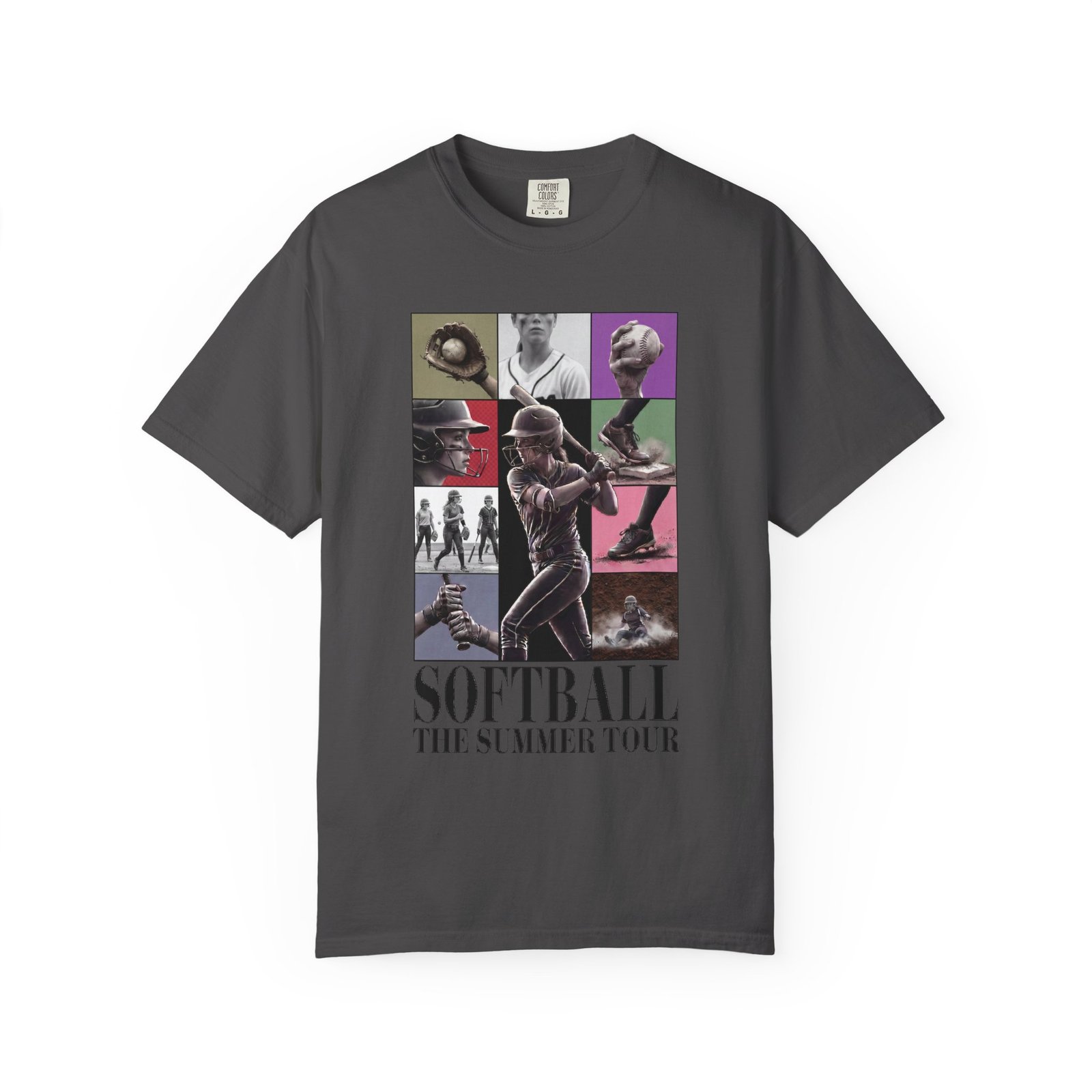 Softball Summer Tour Graphic on Comfort Colors 1717 T-Shirt - Image 13
