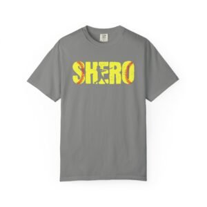 Softball SHero T-Shirt — Women's Softball Design on Comfort Colors 1717 Tee